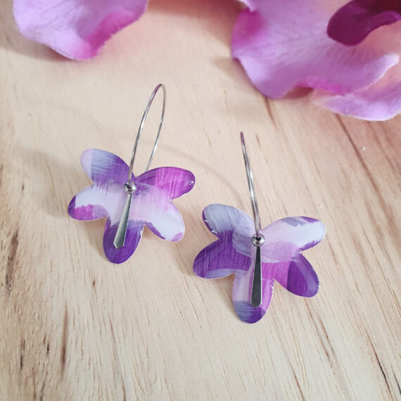 BO Créoles modèle Melia - Collection Intense Purple