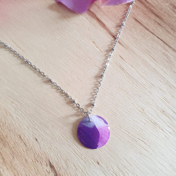 Collier modèle Maïa - Collection Intense Purple