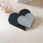 Broche Noir et Argent - Collection St Valentin