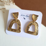 BO clous Modèle Jaïa - Collection Upcycling Or