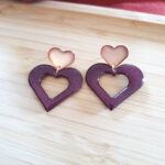 BO clous cœurs (dominante violine) - Collection St Valentin 25