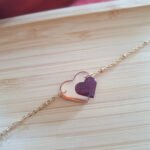 Bracelet cœurs (dominante or) - Collection St Valentin 25