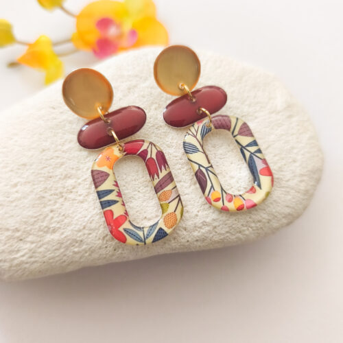 BO puces Modèle Célia - Collection Sun Flowers